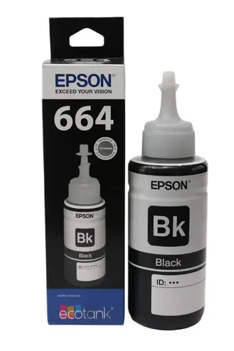 Epson 664 Black Ink OG 70ml Bottle for Printers - Printers